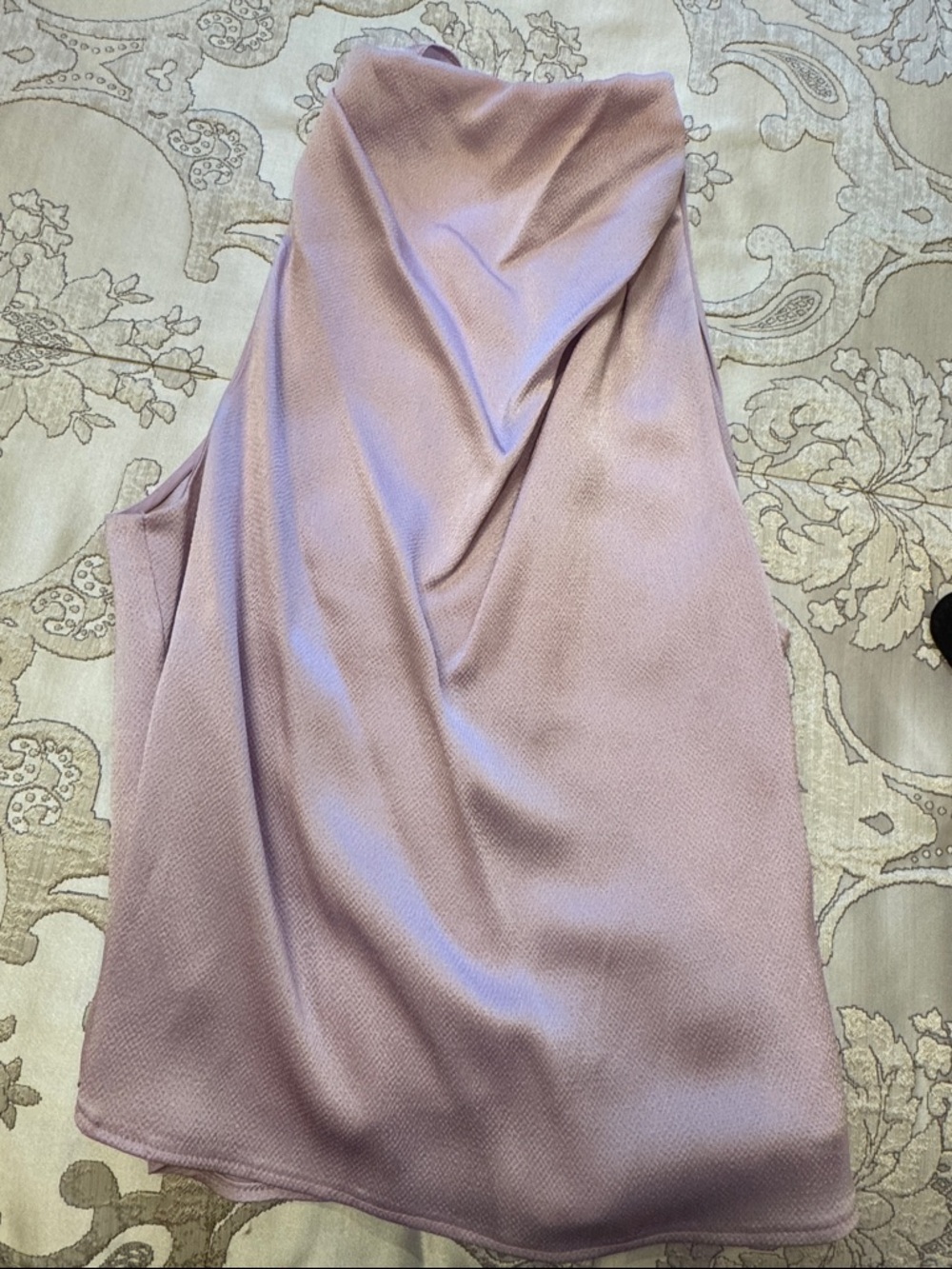A.L.C. Lilac Draped Sleeveless Blouse